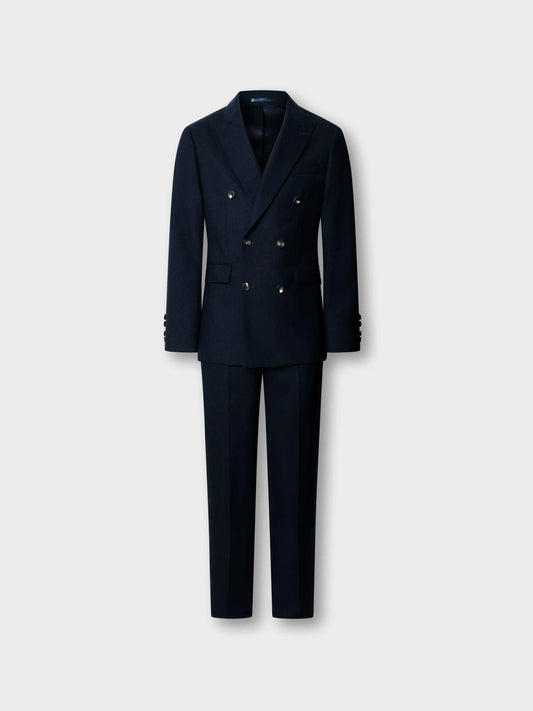 Hackett London - Men's Wool Fresco Double Breasted Suit - Woven In England