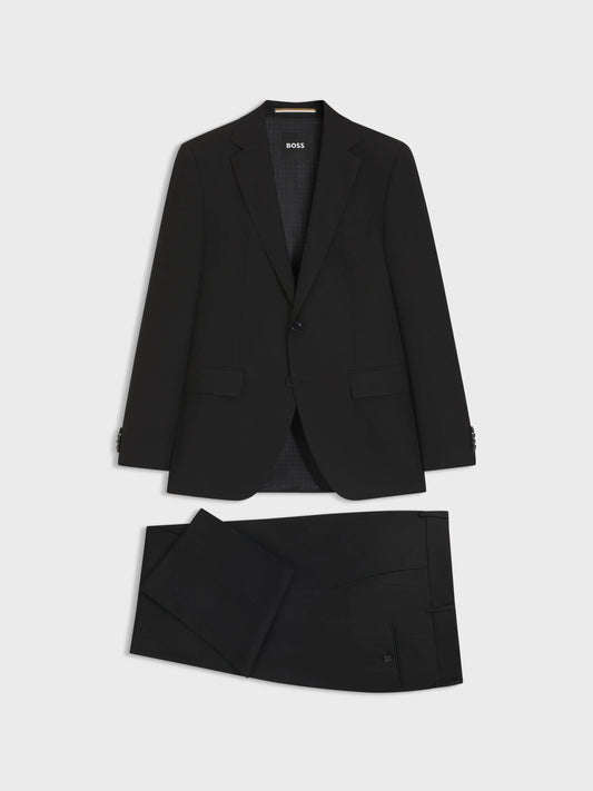 BOSS - Men's Two-Piece Regular-Fit Suit In Stretch Cloth