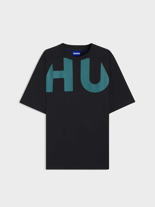 HUGO - Men's Large Logo T-Shirt In Cotton Jersey